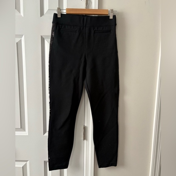 Spanx Perfect Black Pant with Sequin Tuxedo stripe - Picture 4 of 10